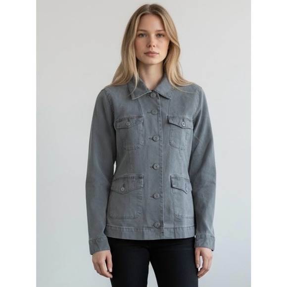 Levi's Jackets & Blazers - Levi's‎ Grey Cargo Utility Denim Jean Jacket